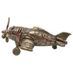 Steampunk Tarzı Dekoratif Uçak Heykeli