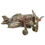 Steampunk Tarzı Dekoratif Uçak Heykeli
