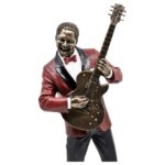 Veronese Gitarist Biblo – 32.5 cm Caz Temalı Heykel