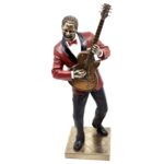 Veronese Gitarist Biblo – 32.5 cm Caz Temalı Heykel