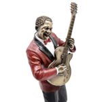 Veronese Gitarist Biblo – 32.5 cm Caz Temalı Heykel