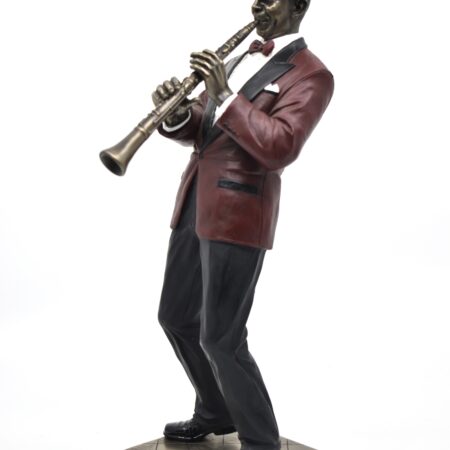 veronese biblo, klarnetçi biblo, caz müzisyeni heykel, müzik temalı dekor, retro biblo, iç dekorasyon objesi, polirezin heykel, müzisyen figürü, klasik ev dekorasyonu, müzik severlere hediye, caz dekorasyonu, biblo hediye fikirleri, ofis dekoratif ürün, heykel biblo modelleri