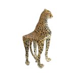 leopar figürlü dekoratif sandalye