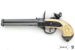 Çakmaklı Tabanca Replika – 1680 İtalya 3 Namlulu Model