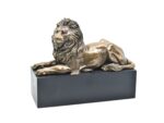 Aslan Heykeli – 22 cm Bronz Renkli Güç ve Asalet Simgesi
