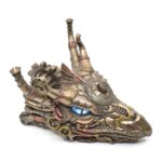 Veronese Steampunk Ejderha Kutu 23 cm Bronz Efekt