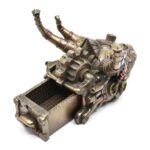 Veronese Steampunk Ejderha Kutu 23 cm Bronz Efekt