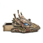 Veronese Steampunk Ejderha Kutu 23 cm Bronz Efekt