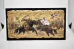 Hıttin Savaşı Rölyefi 42cm Tarihi Atlı Savaş Sahnesi