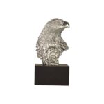 Veronese Design kartal başı biblo, gri kartal figürü, dekoratif kartal heykeli, maskülen masa süsü, ofis için anlamlı dekor, modern gri heykel, koleksiyonluk kartal başı, prestijli hediye fikri, kartal başı süs objesi, veronese kartal dekorasyonu