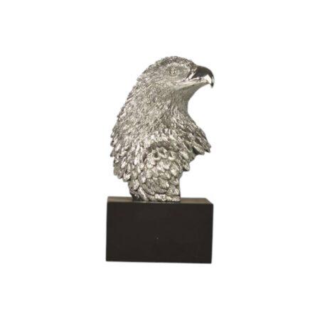 Veronese Design kartal başı biblo, gri kartal figürü, dekoratif kartal heykeli, maskülen masa süsü, ofis için anlamlı dekor, modern gri heykel, koleksiyonluk kartal başı, prestijli hediye fikri, kartal başı süs objesi, veronese kartal dekorasyonu