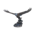 Kartal Balık Avında Heykeli 54 cm Bronz Renk | Aydınartshop