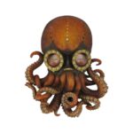 Ahtapot Mask Duvar Dekoru 34 cm Deniz Temalı