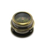 Pirinç Masa Üstü Pusula – Vintage Denizcilik Dekoratif Compass – Ahşap Kutulu Koleksiyonluk Seyir Aleti