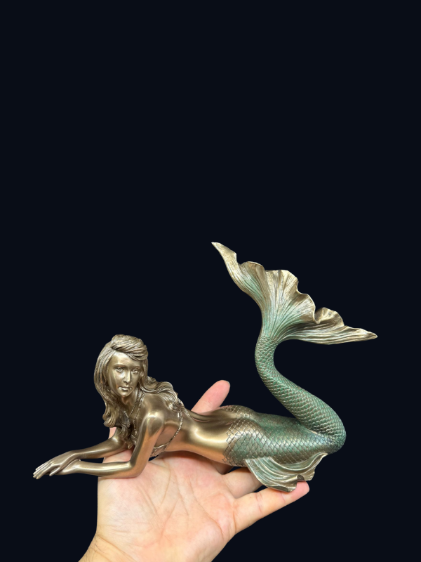 veronese denizkızı, denizkızı heykel, mitolojik biblo, dekoratif obje, ev dekorasyonu, iç mekan süsü, koleksiyon figür, bronz biblo, sanatsal dekor, kitaplık süsü, vitrin biblosu, ofis dekor objesi, deniz temalı süs, hediye önerisi, aydınartshop